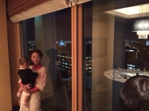 東天紅からの大阪城のマッピング