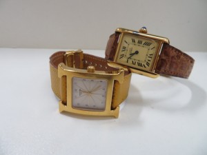 エルメス・カルティエの腕時計を買取させて頂きました。