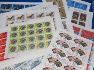 切手シート・バラ切手などをお買取りさせて頂きました。