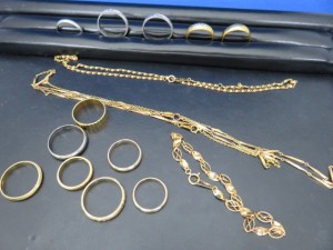 貴金属プラチナやK18・純金のリング・ネックレスをお買取りさせて頂きました。