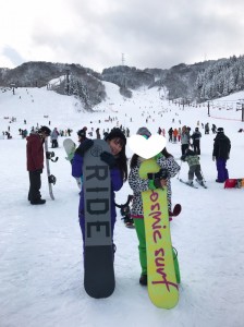 福井県今庄スキー場にて