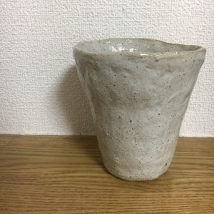 陶芸体験で作成したビアグラスが完成しました！
