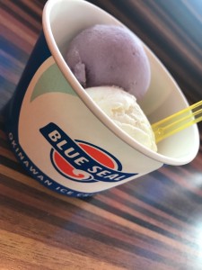 沖縄へ行くとかあらず食べるブルーシールアイス
