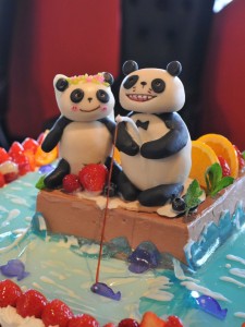 パンダのケーキ