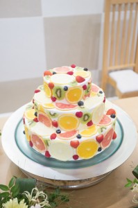 結婚式で人気なフルーツ断面ケーキ
