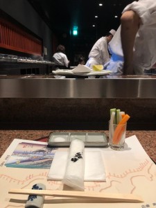 ルクアの目の前で揚げてくれる天ぷら