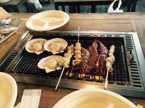 和歌山のとれとれ市場で海鮮BBQ♪