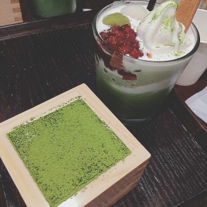 京都の【抹茶館】　一番人気の【抹茶ティラミス】♪
